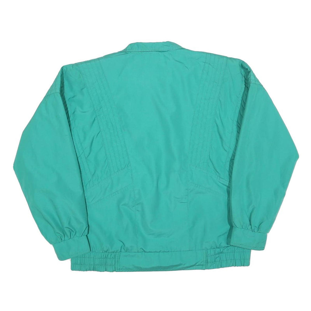 WEATHER MASTER Womens Green Zip Jacket S Polyester Blend Plain Lightweight