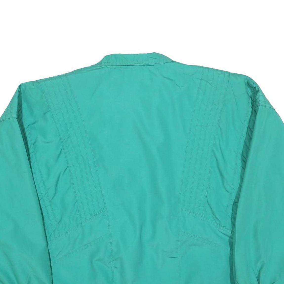 WEATHER MASTER Womens Green Zip Jacket S Polyester Blend Plain Lightweight