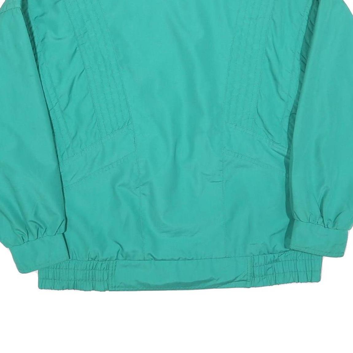 WEATHER MASTER Womens Green Zip Jacket S Polyester Blend Plain Lightweight