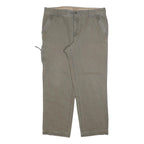 DICKIES Mens Cotton Blend Beige Regular Straight Trousers W38 L30 Workwear Zip