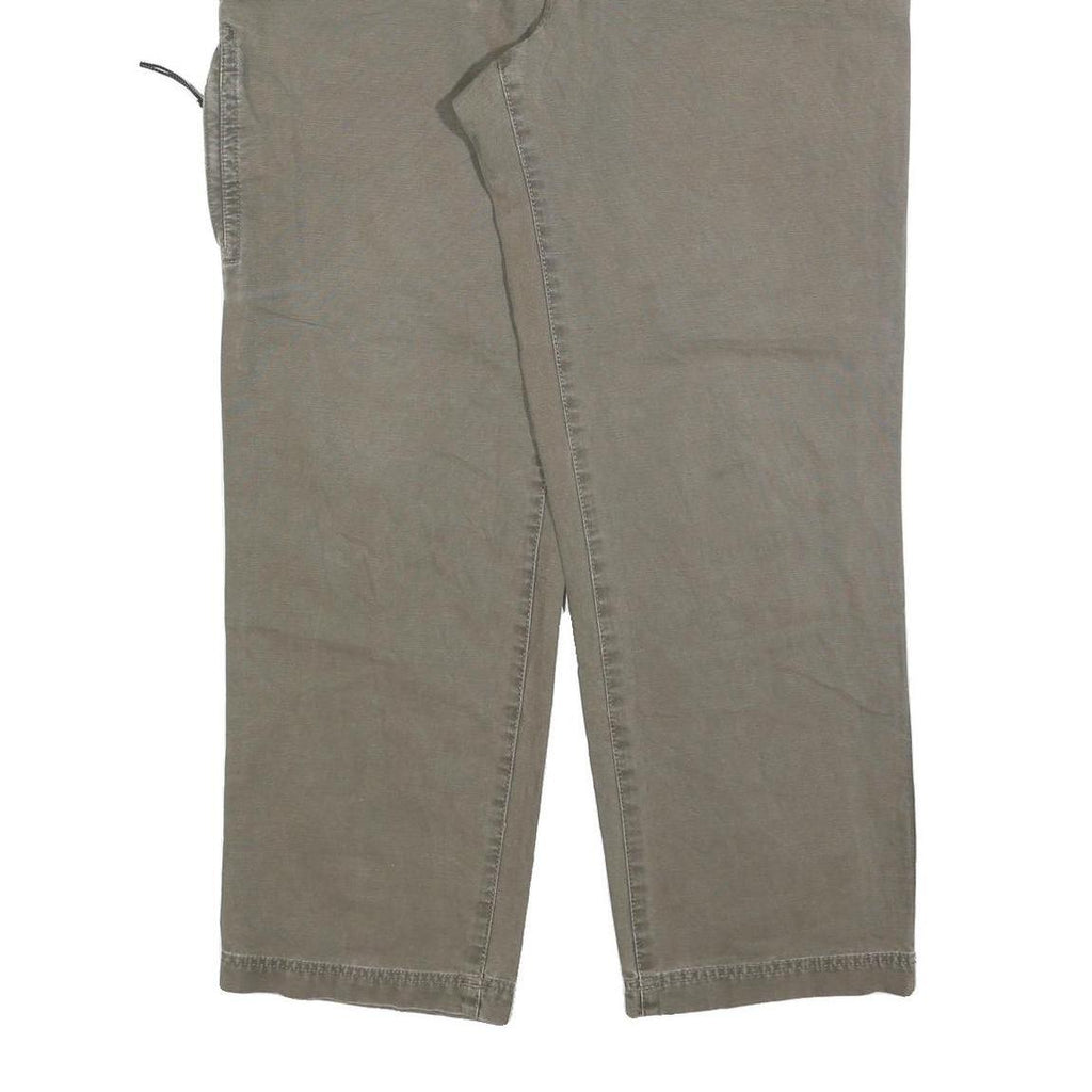 DICKIES Mens Cotton Blend Beige Regular Straight Trousers W38 L30 Workwear Zip