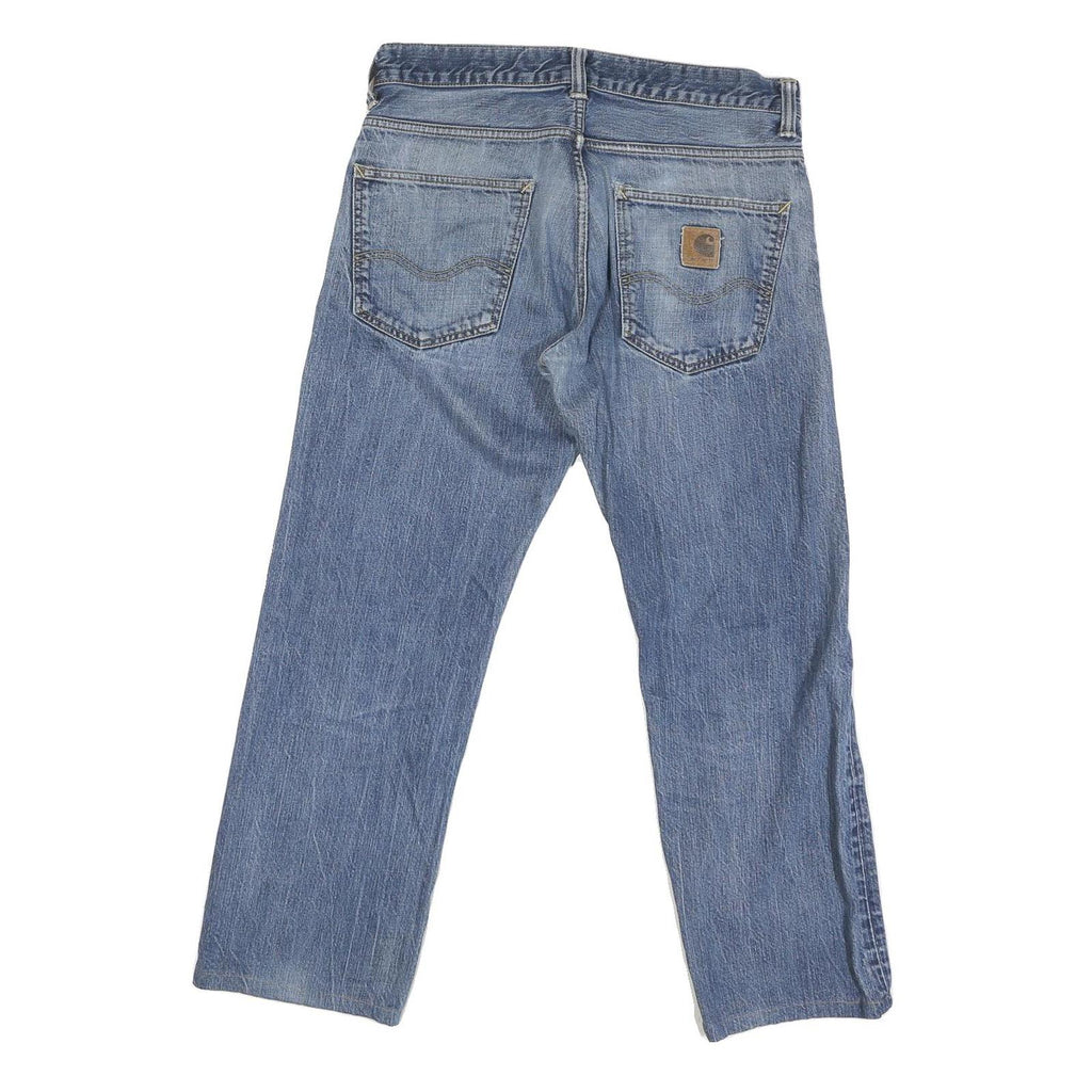 CARHARTT Mens Jeans Blue Regular Straight Denim Medium W32 L27 Casual Workwear