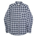 HOLLISTER Boyfriend Fit Womens Shirt Blue Check Long Sleeve XS