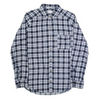HOLLISTER Boyfriend Fit Womens Shirt Blue Check Long Sleeve XS