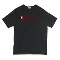 CHAMPION Mens Black T-Shirt XL Short Sleeve Crew Neck Cotton Logo Casual