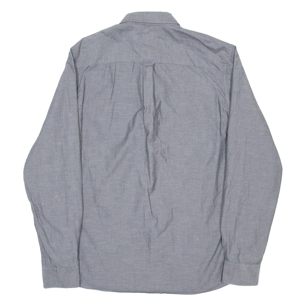 PRETTY GREEN Mens Formal Shirt Grey Long Sleeve M