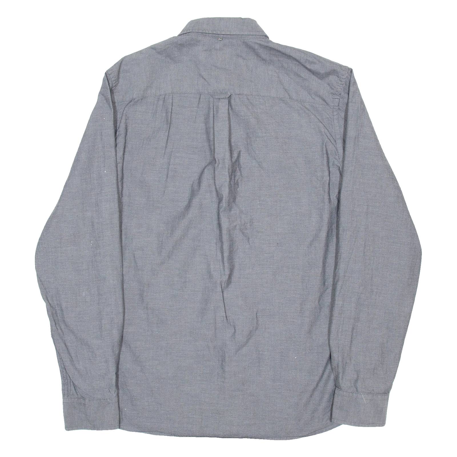 PRETTY GREEN Mens Formal Shirt Grey Long Sleeve M