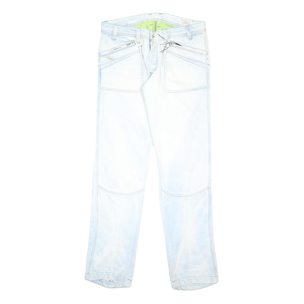 DIESEL Mens Jeans Blue Regular Straight Denim Medium W36 L34 Classic Cotton