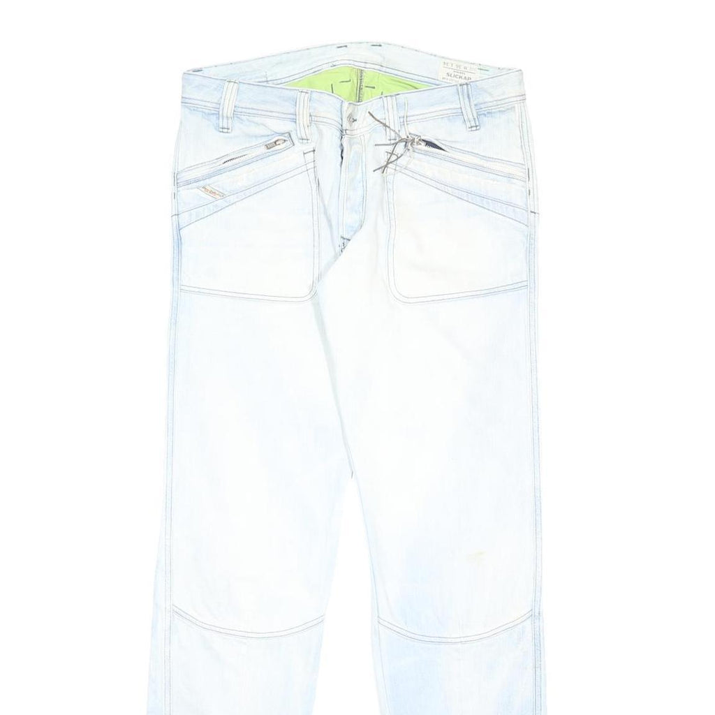 DIESEL Mens Jeans Blue Regular Straight Denim Medium W36 L34 Classic Cotton