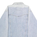 WRANGLER Mens Blue Cotton Denim Jacket 2XL Button Closure Casual Outerwear