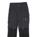 DICKIES Mens Cotton Canvas Black Workwear Regular Straight Trousers W32 L30