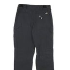 DICKIES Mens Cotton Canvas Black Workwear Regular Straight Trousers W32 L30
