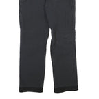 DICKIES Mens Cotton Canvas Black Workwear Regular Straight Trousers W32 L30