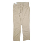 RED KAP Mens Cotton Blend Beige Regular Fit Straight Leg Trousers W36 L34
