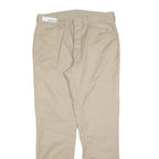 RED KAP Mens Cotton Blend Beige Regular Fit Straight Leg Trousers W36 L34