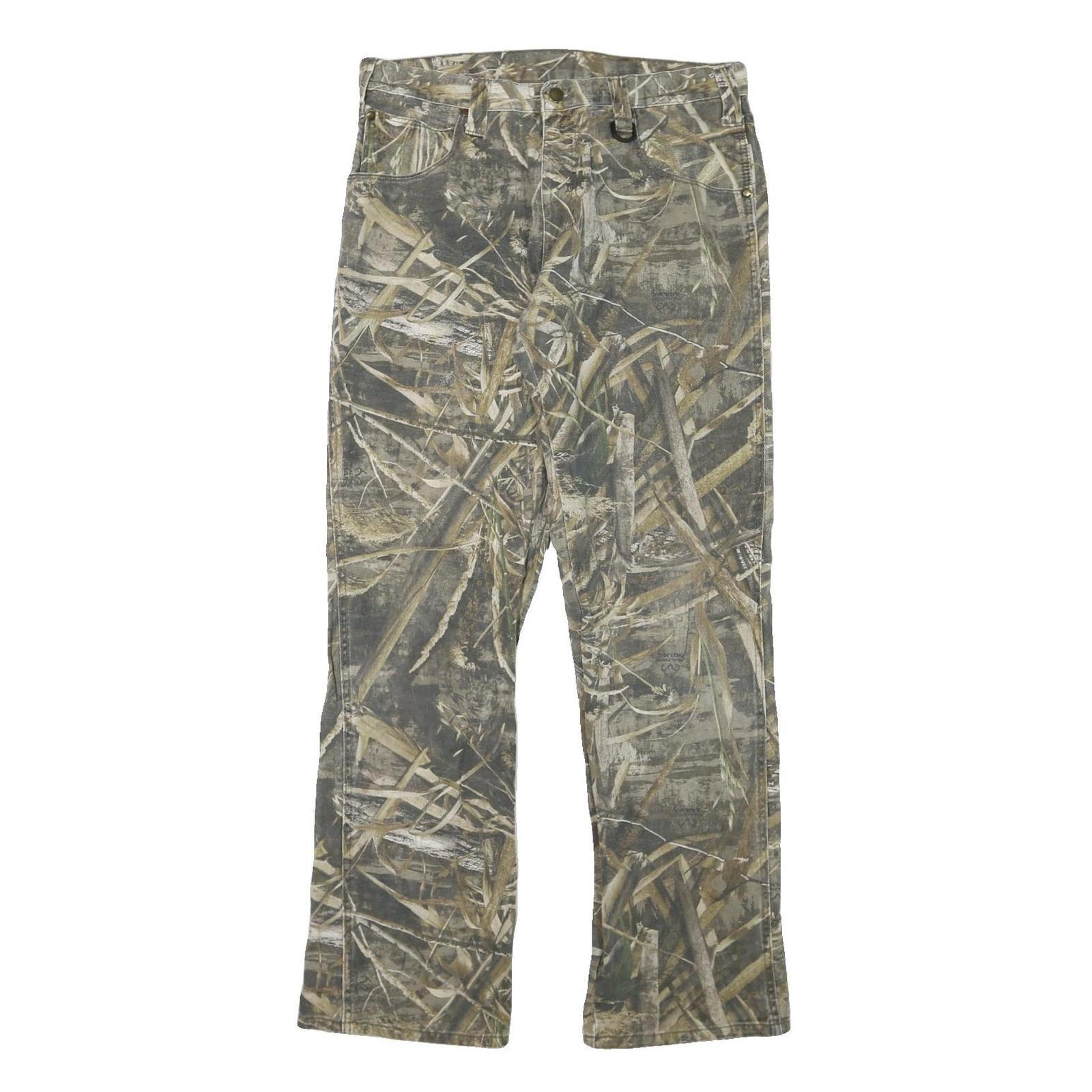 REALTREE Mens Cotton Blend Camouflage Regular Fit Straight Leg Trousers W33 L32