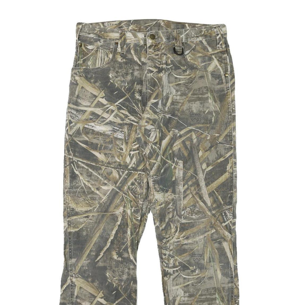 REALTREE Mens Cotton Blend Camouflage Regular Fit Straight Leg Trousers W33 L32