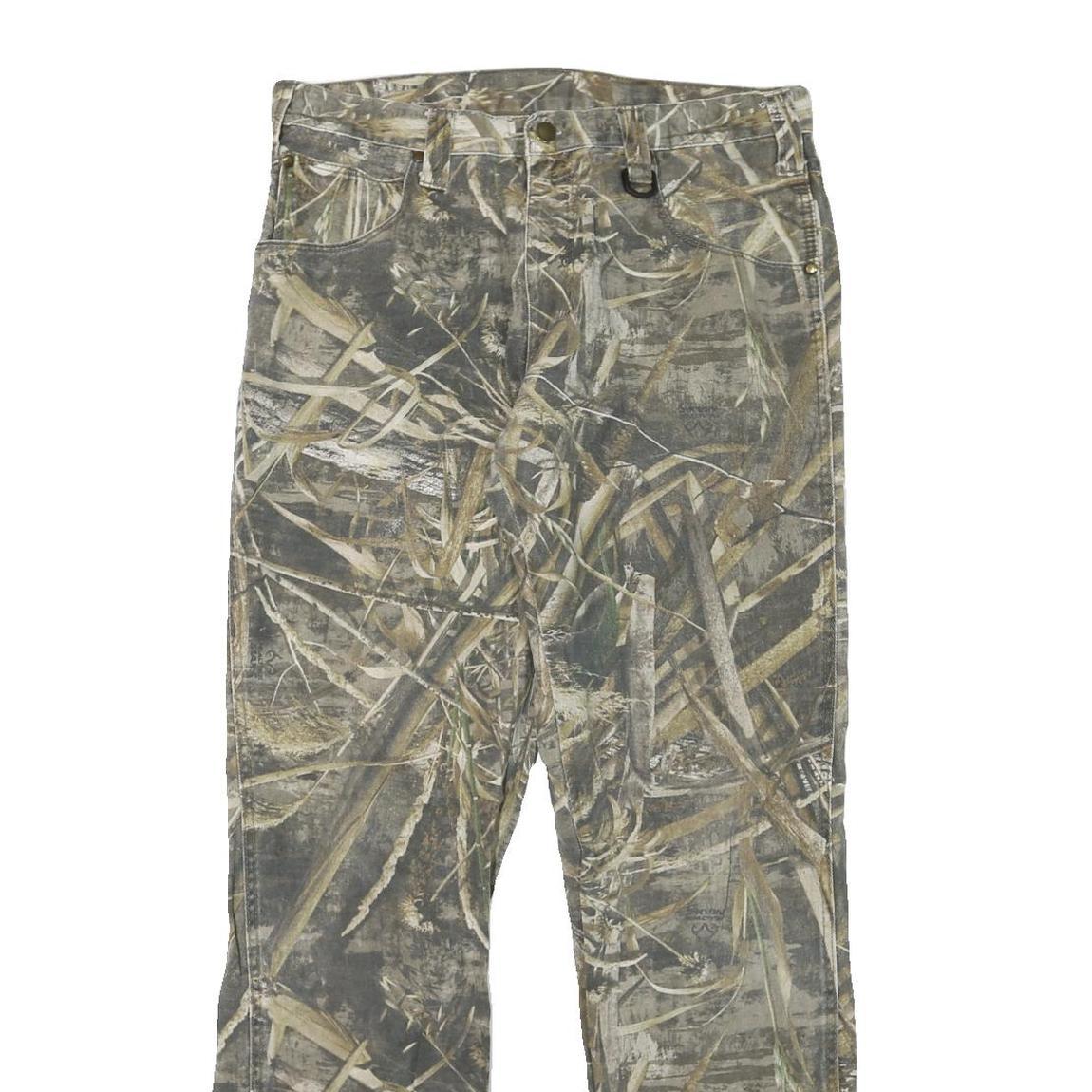 REALTREE Mens Cotton Blend Camouflage Regular Fit Straight Leg Trousers W33 L32