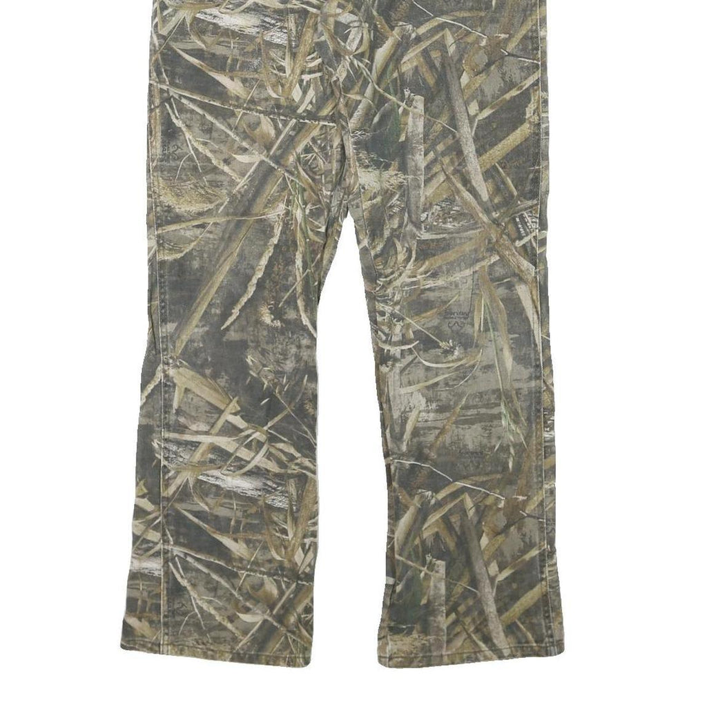 REALTREE Mens Cotton Blend Camouflage Regular Fit Straight Leg Trousers W33 L32