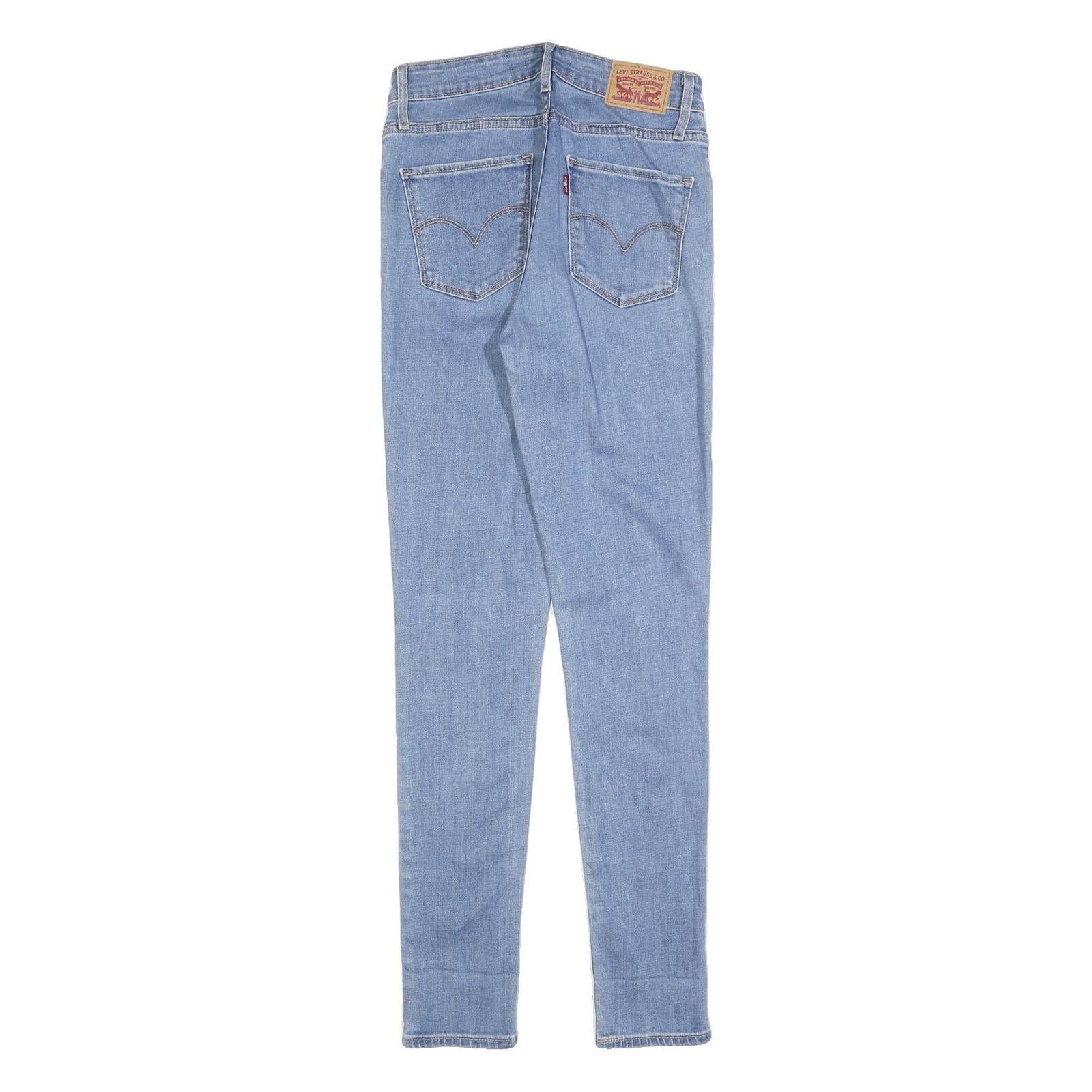 LEVI'S 721 Womens Slim Jeans Denim Light W27 L30 Stretch Classic Fit