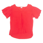 Womens Top Red V-Neck L