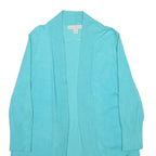 LAURA ASHLEY Womens Blue Pullover Plain Round Neck Basic Knit S Rayon Jumper