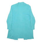 LAURA ASHLEY Womens Blue Pullover Plain Round Neck Basic Knit S Rayon Jumper
