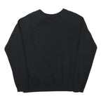 NIKE Mens Black Crew Neck S Sweatshirt Cotton Blend Logo Print