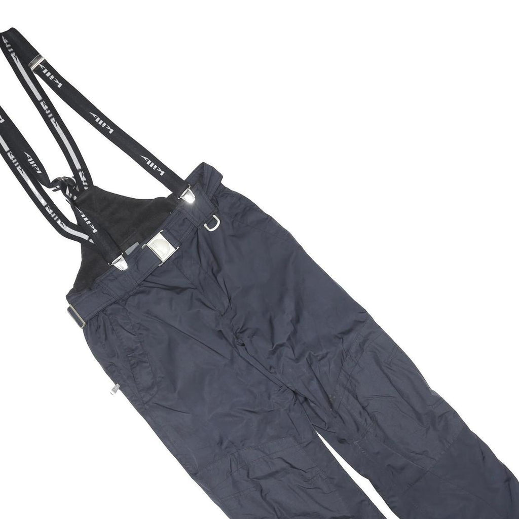 AWT KILLY Mens Black Dungarees Regular Polyester Blend M W34 L30 Outdoor Ski