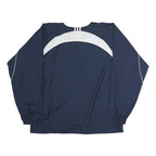 ADIDAS Mens Blue & White Zip Jacket XL Polyester Sports Windbreaker