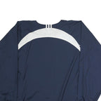 ADIDAS Mens Blue & White Zip Jacket XL Polyester Sports Windbreaker
