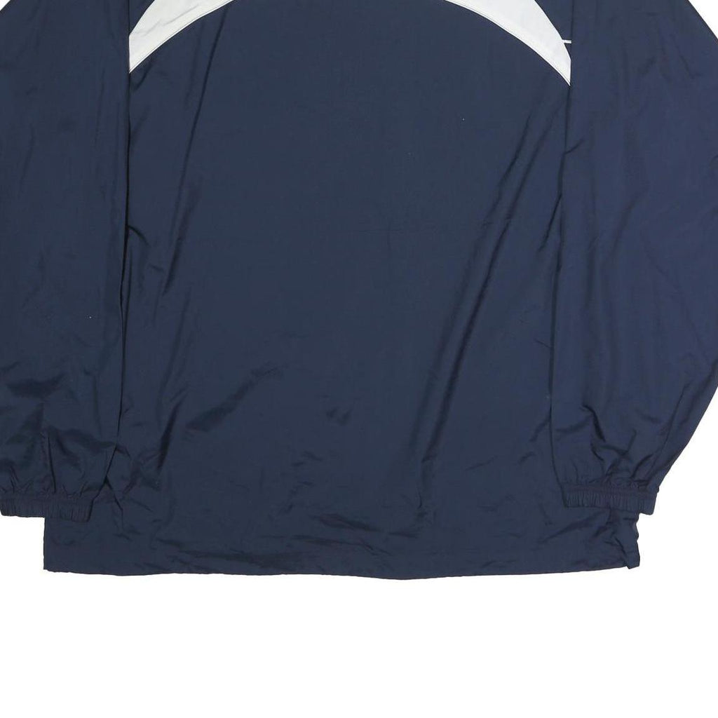 ADIDAS Mens Blue & White Zip Jacket XL Polyester Sports Windbreaker