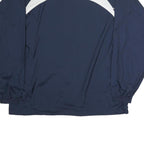 ADIDAS Mens Blue & White Zip Jacket XL Polyester Sports Windbreaker