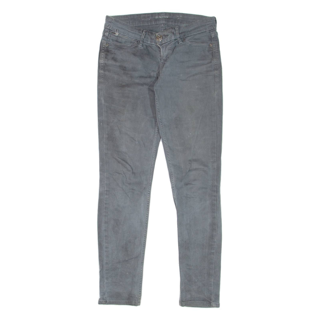 LEVI'S Low Rise Womens Jeans Grey Slim Skinny W26 L32