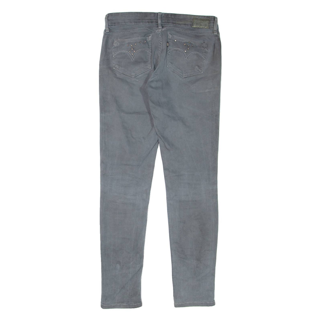 LEVI'S Low Rise Womens Jeans Grey Slim Skinny W26 L32