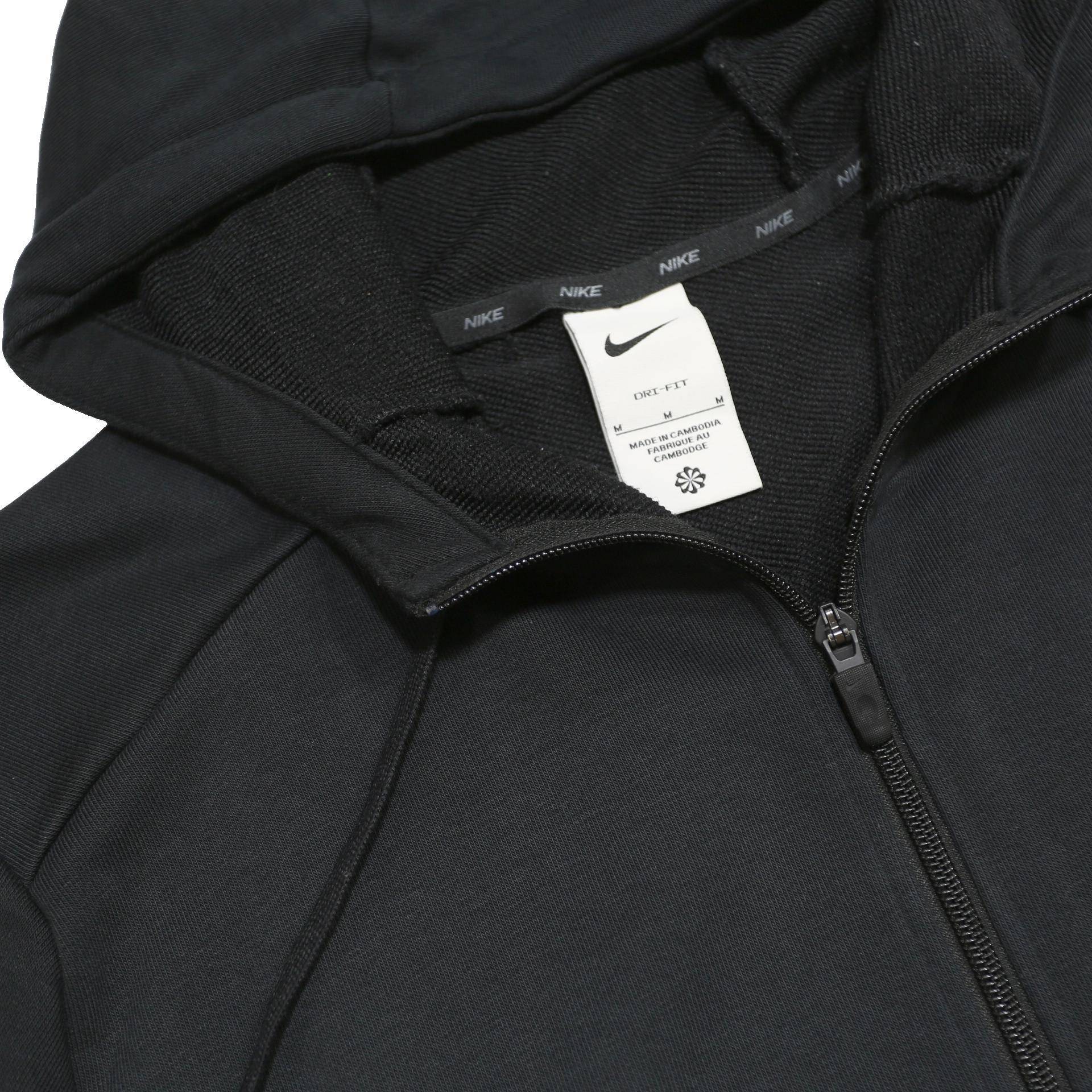 NIKE Mens Black Pullover Hoodie M Zip Up Casual Sportswear