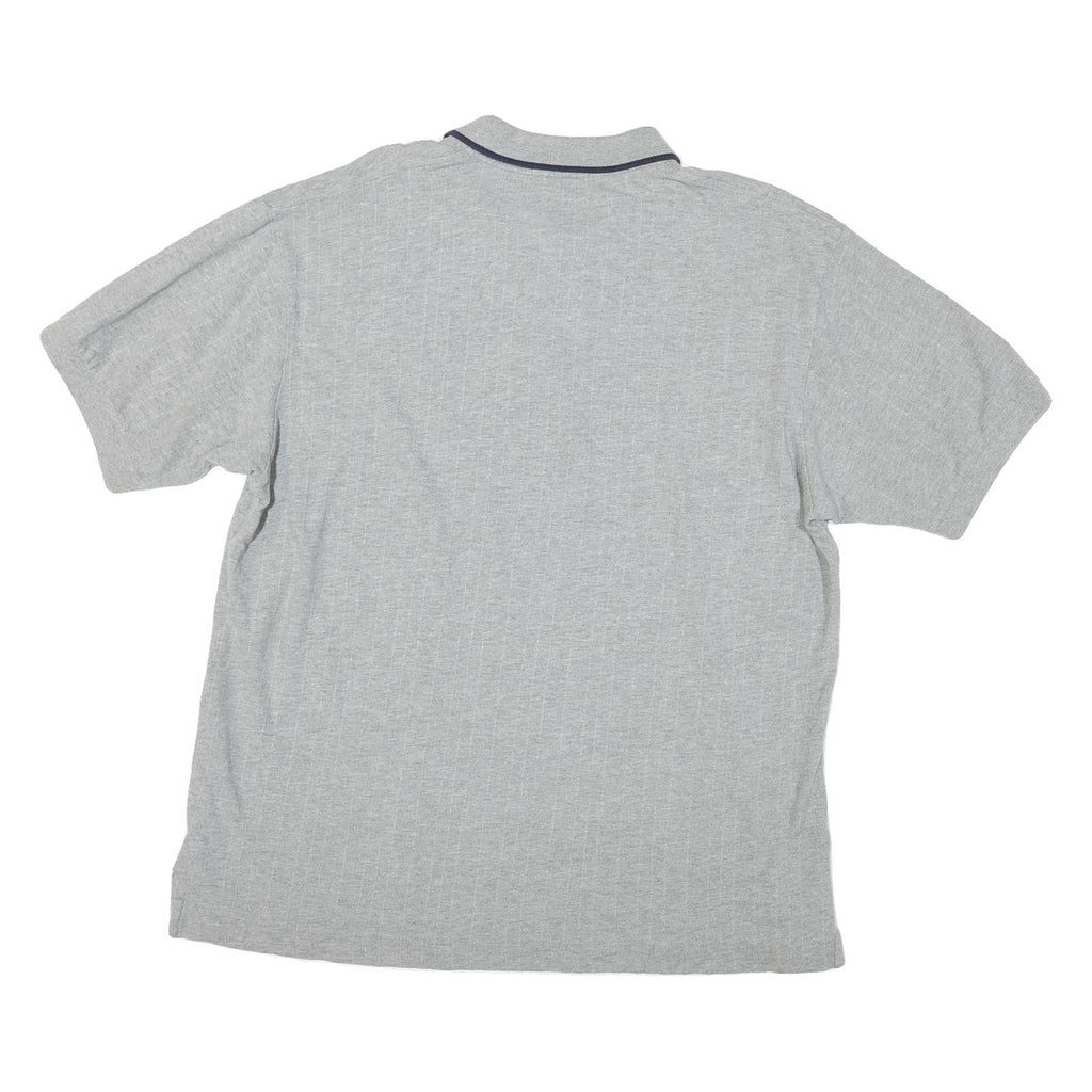 NAUTICA Mens Grey Polo Shirt XL Cotton Short Sleeve Plain Classic Fit