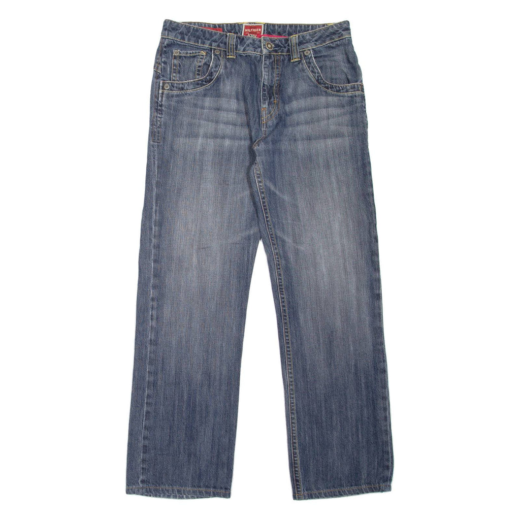 TOMMY HILFIGER Gage Fit Mens Jeans Blue Regular Skinny Stone Wash W33 L31