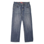 TOMMY HILFIGER Gage Fit Mens Jeans Blue Regular Skinny Stone Wash W33 L31