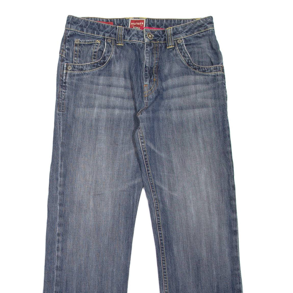 TOMMY HILFIGER Gage Fit Mens Jeans Blue Regular Skinny Stone Wash W33 L31