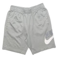NIKE Mens Casual Grey Shorts S W28 Relaxed Fit Polyester Drawstring Pockets