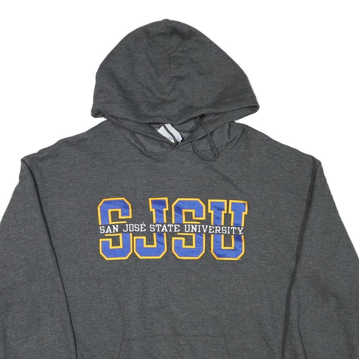 CHAMPION Mens Grey San Jose State University Pullover Hoodie XL Collegiate