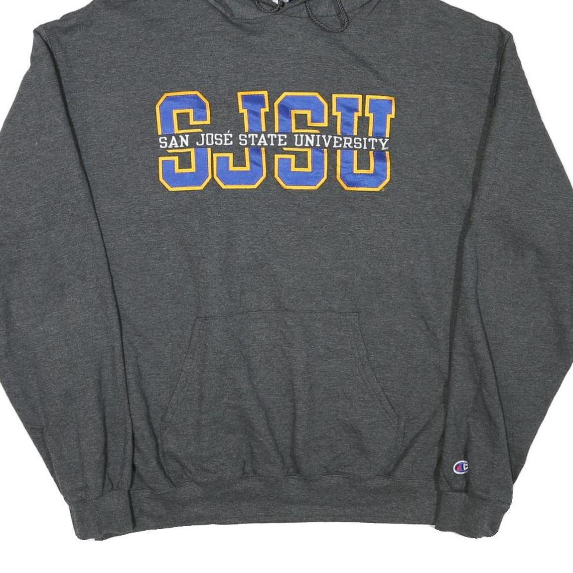 CHAMPION Mens Grey San Jose State University Pullover Hoodie XL Collegiate