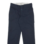DICKIES Mens Cotton Blend Navy Slim Tapered Trousers W30 L30 Workwear Casual