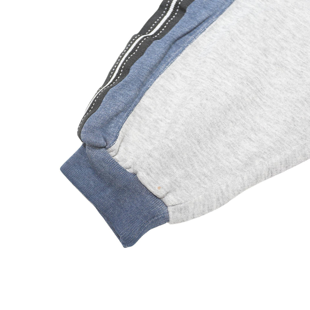 DIADORA Mens Grey & Blue Zip Neck L Sweatshirt Cotton Blend Sports Casual