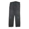 LEVI'S 501 Mens Black Regular Straight Denim W32 L31 Button Cotton Blend Jeans