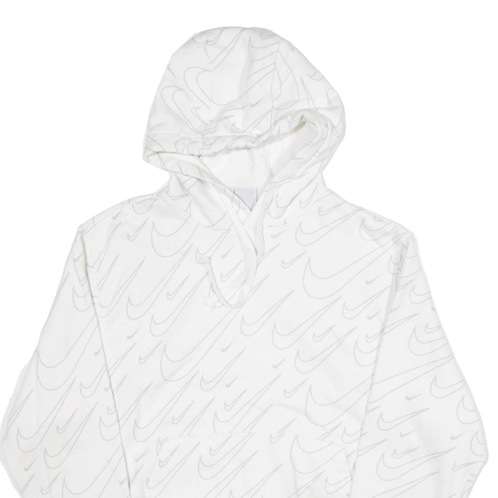 NIKE Womens White Hoodie S
