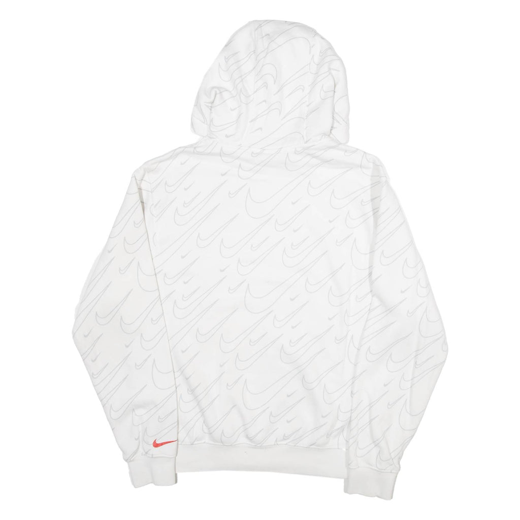 NIKE Womens White Hoodie S