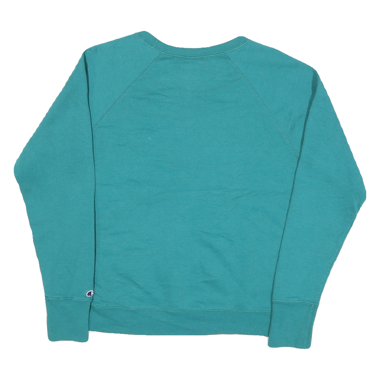 CHAMPION Mens Green Crew Neck M Cotton Blend Sweatshirt Casual Pullover