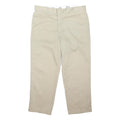 DICKIES Mens Beige Regular Fit Straight Leg Trousers W40 L28 Workwear Casual